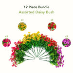 Nearly Natural artificial floral basket for indoor and outdoor décor
