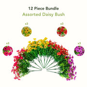 Nearly Natural artificial floral basket for indoor and outdoor décor