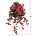 1. Set of 2 pink faux geranium floral accents for home décor