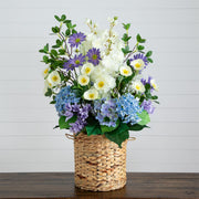 Mixed Hydrangea Arrangement