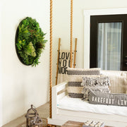 Black Round Wall Accent
