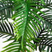 Nearly Natural UV Resistant Artificial Double Robellini Palm Tree, Green Brown, 4' H