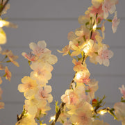 Nearly Natural Lighted Artificial Cherry Blossom Tree with 210 Warm White LED Lights, Pink, 4′