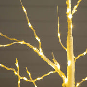 Nearly Natural Lighted Artificial Birch Tree with 180 Warm White LED Lights, 4'