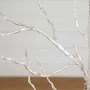 Nearly Natural Lighted Artificial Birch Tree with 180 Warm White LED Lights, 4'
