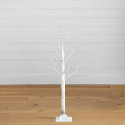 Nearly Natural Lighted Artificial Birch Tree with 180 Warm White LED Lights, 4'