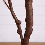 Brown textured sticks on a white background