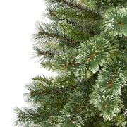 Green Artificial Pine Christmas Tree with Snow Tip Branches