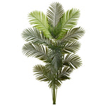 Artificial palm plant on a white background