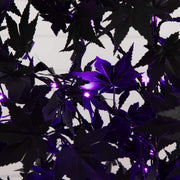 Nearly Natural Pre-Lit Artificial Halloween Black Maple Tree with 300 Orange & Purple LED Lights, 72″