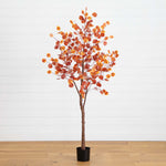 Artificial Fall Tree with Planter