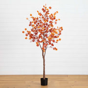 Artificial Fall Tree with Planter