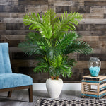 Nearly Natural faux palm tree for living room or office décor