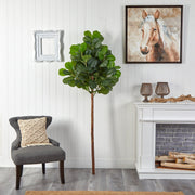 Artificial Fiddle Leaf Tree without Pot
