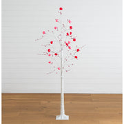  Nearly Natural pre-lit heart ornament tree for Valentine's Day celebrations.