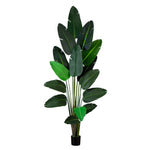 Nearly Natural 9' Artificial Travelers Palm Tree with Detachable Green Fronds