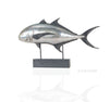 Anne Home Tuna Fish Statue – Handmade Silver Electroplated Fish Sculpture – 25 Inch