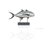Handmade Silver Tuna Fish Statue – Anne Home Decorative Fish Sculpture – 25 Inch