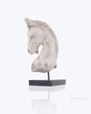 Anne Home Horse Head Statue – Handmade Resin Sculpture – 20 Inch