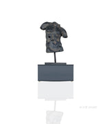 Man Body Statue – Handmade Stone With Copper Accents – 26 Inch Rustic Home Decor By Old Modern Handicrafts