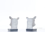 8 Inch Height Resin Bookend – Rhino Head Set of 2 for Shelves or Office