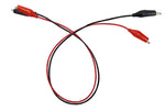 Connector Cords (Pack of 2) – 18" 18-Gauge Alligator Clip Leads, 1 Red + 1 Black by GSC International Inc.