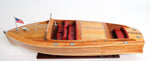 Chris Craft Runabout 9" H – Handcrafted Wooden Boat Model By Old Modern Handicrafts
