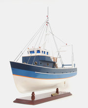 
Handcrafted La Confiance Wooden Model Ship – Detailed Fishing Boat – 21 Inch