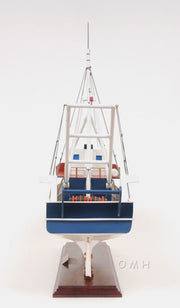 Wooden La Confiance Model – Handcrafted Fishing Vessel Display – 21 Inch Height