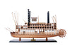 Old Modern Handicrafts King Mississippi Model – 30” Paddle Steamboat with Wooden Propeller
