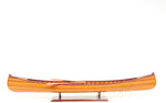 Cedar Canoe Model with Ribs 5.5" H – Handcrafted Wood Replica Boat By Old Modern Handicrafts