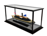 CSS Virginia Model Ship – Wooden Deck – Fully Assembled Display Case 16 Inch By Old Modern Handicrafts