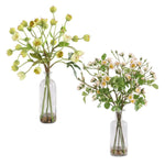 Uttermost Tranquility Lenten Rose Bouquets- Perfect Accent Hellebore with Faux Water, Set of 2