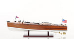 Chris Craft Triple Cockpit Model 24.5" – Mahogany Finish – Fully Assembled By Old Modern Handicrafts