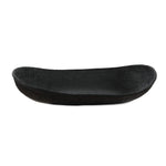 Polyresin Oblong Bowl – 4.75"H Black Textured Indoor Outdoor Decorative Bowl by Uttermost