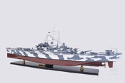 Wooden USS Alabama Ship Model – Handcrafted WWII Battleship Replica