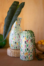 capiz shell vase