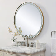 Modern Round Lighted Mirror for Bathroom or Bedroom