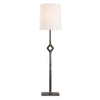 Cordless Cast Iron Buffet Lamp with Diamond Cutout
