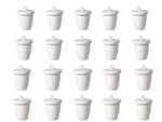 Laboratory Porcelain Crucible – 15 ml High Form With Lid Pack of 20 by GSC International Inc.