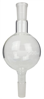 Biomass Flask 10.25"H Borosilicate Glass 500ml 24/40 Joint Laboratory Distillation Flask By GSC International Inc.