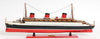 Normandie Painted Model Ship – 4.5 Inch Handcrafted Wooden Ocean Liner Replica