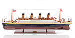 Wooden Titanic Ship Model 32" – Red/White/Black, Medium Handcrafted Replica By Old Modern Handicrafts