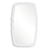 Uttermost Marbella Organic Shaped Mirror with a Sleek Matte White Coastal Finish