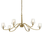 Uttermost Barcelona 6 Light Crystal & Brass Chandelier