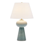 Decorative Ceramic With Brass Accents Light Blue Table Lamp 25.75" H by Uttermost