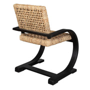 Contemporary Dining Chair – Rehema Black Oak with Textured Seating