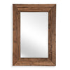 Farmhouse Wall Mirror – Oversized Rustic Wood Frame for Entryway or Living Room