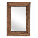 Uttermost Rennick Large Mirror – Rustic Wood Frame with Aged Finish, Vertical/Horizontal Display, 40x57 Inches