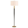 Stowe satin black floor lamp